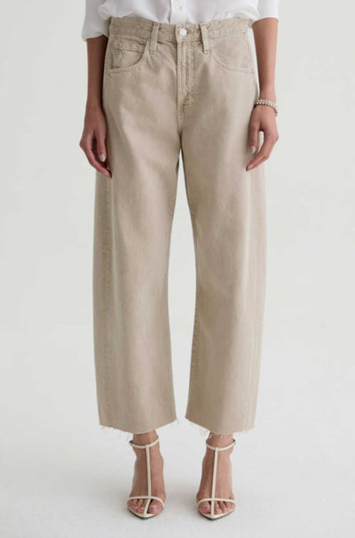 AG Jeans - Hattie Crop Jean in Sulfur Light Taupe