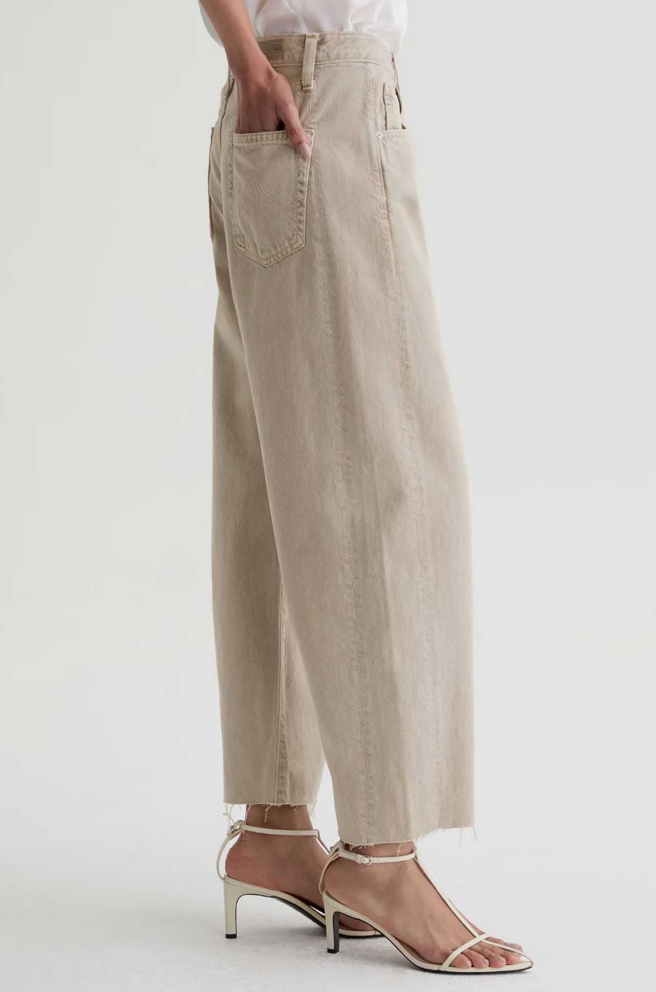 AG Jeans - Hattie Crop Jean in Sulfur Light Taupe