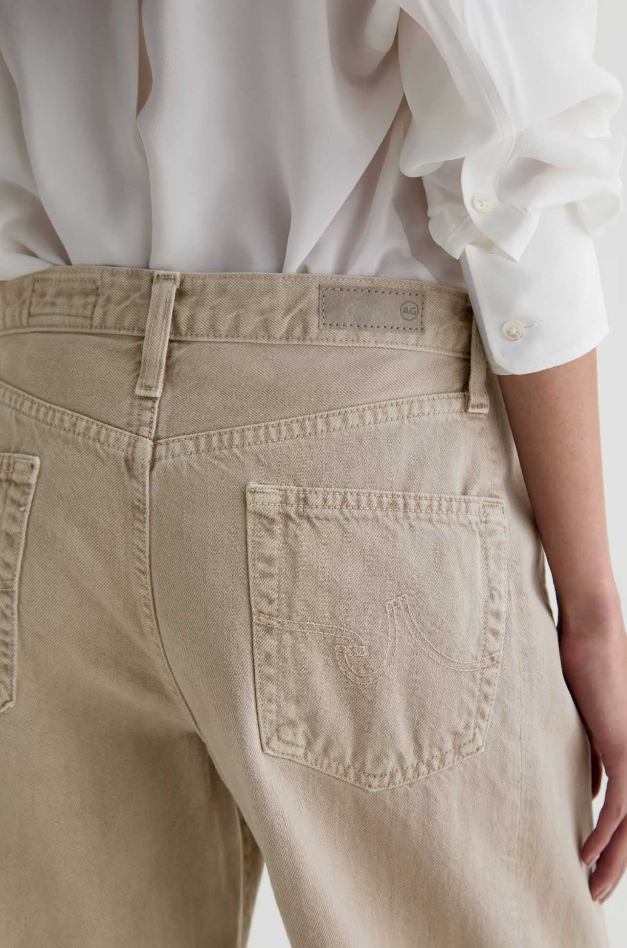 AG Jeans - Hattie Crop Jean in Sulfur Light Taupe