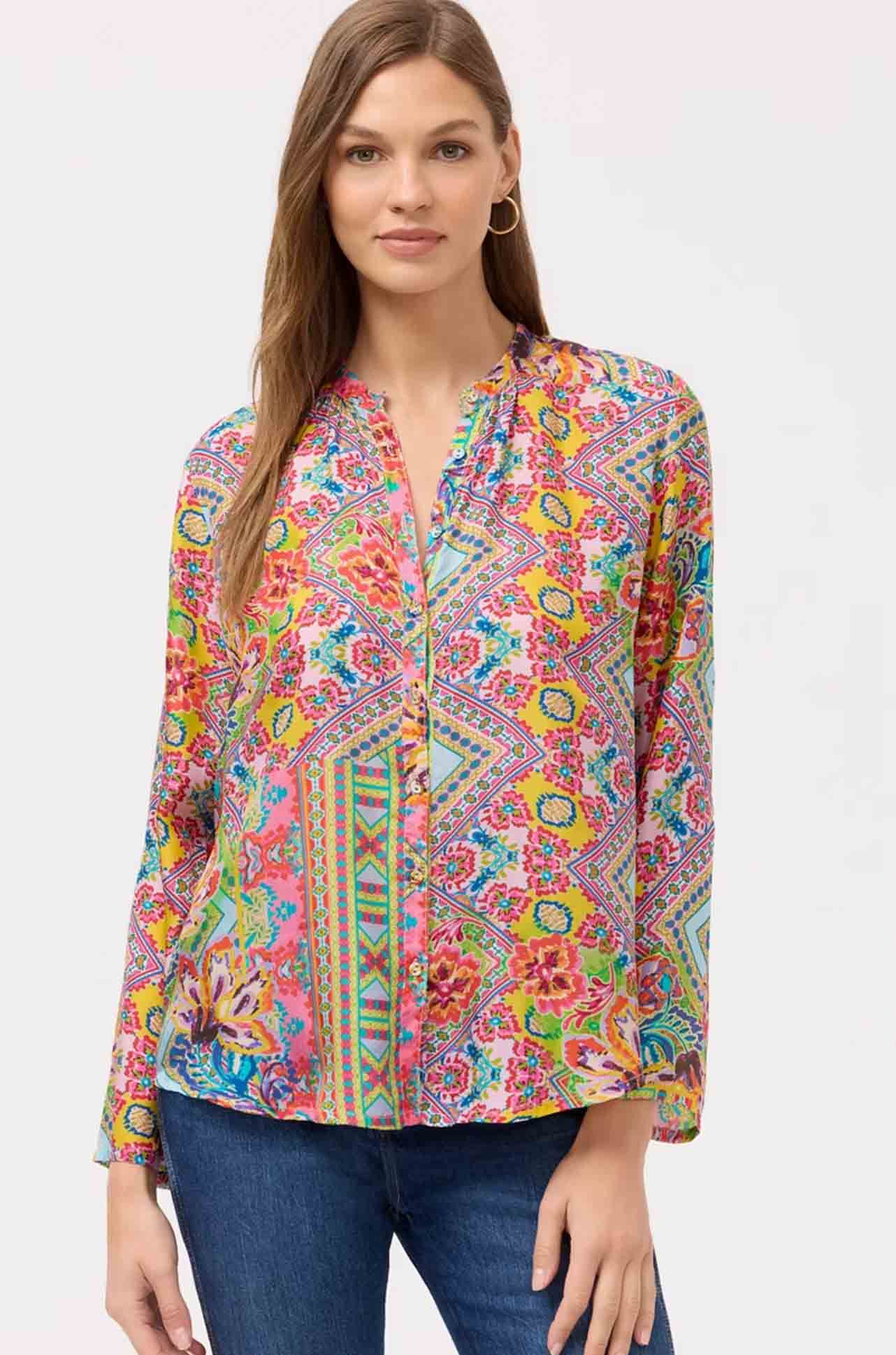 Johnny Was - Heaven Button Up in Morice