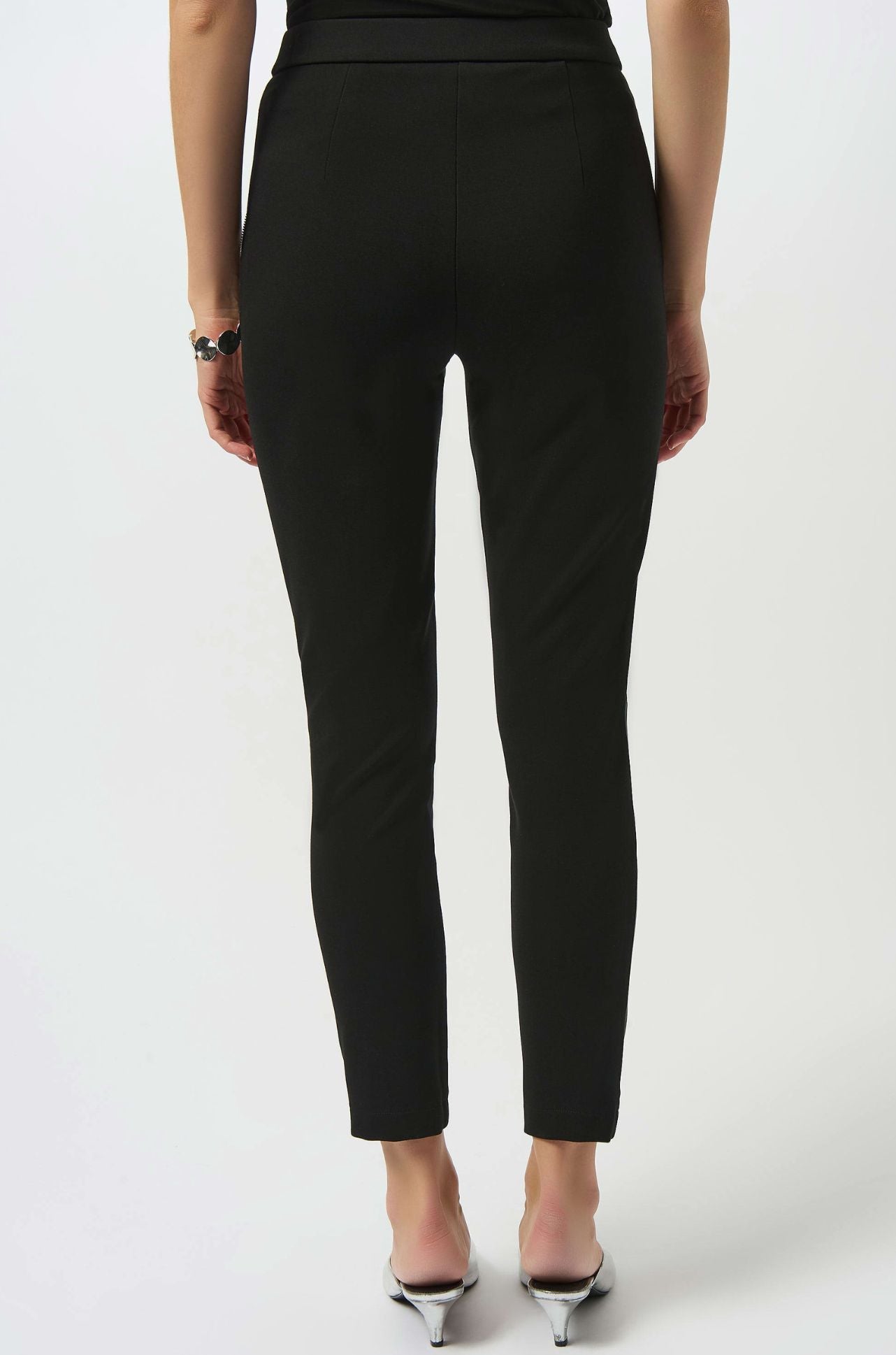 Joseph Ribkoff - Heavy Knit and Leatherette Pull On Legging