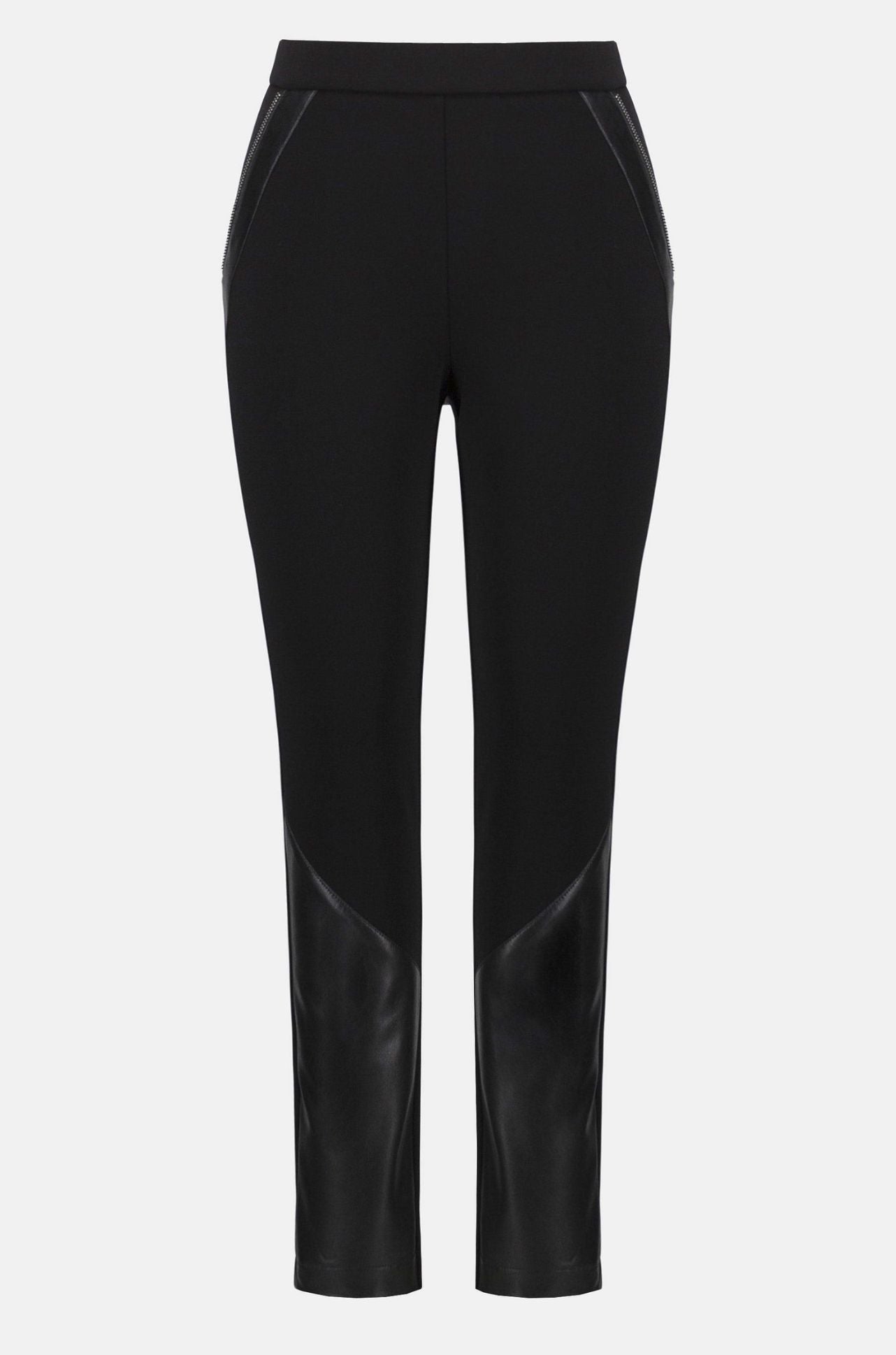 Joseph Ribkoff - Heavy Knit and Leatherette Pull On Legging