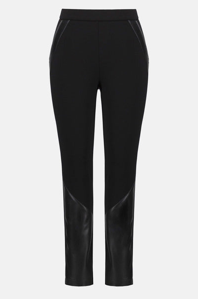 Joseph Ribkoff - Heavy Knit and Leatherette Pull On Legging