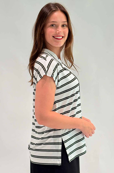 Mela Purdie - Henley Tank in Dual Stripe Jersey