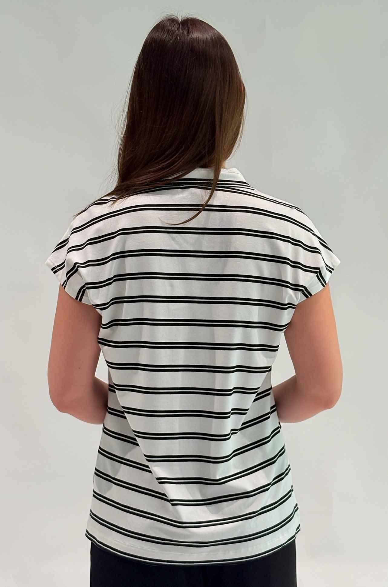 Mela Purdie - Henley Tank in Dual Stripe Jersey