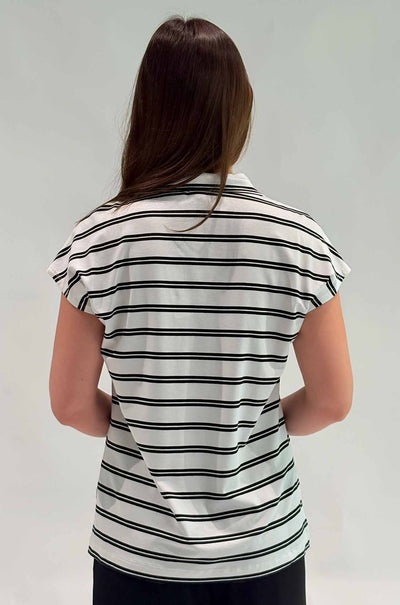 Mela Purdie - Henley Tank in Dual Stripe Jersey