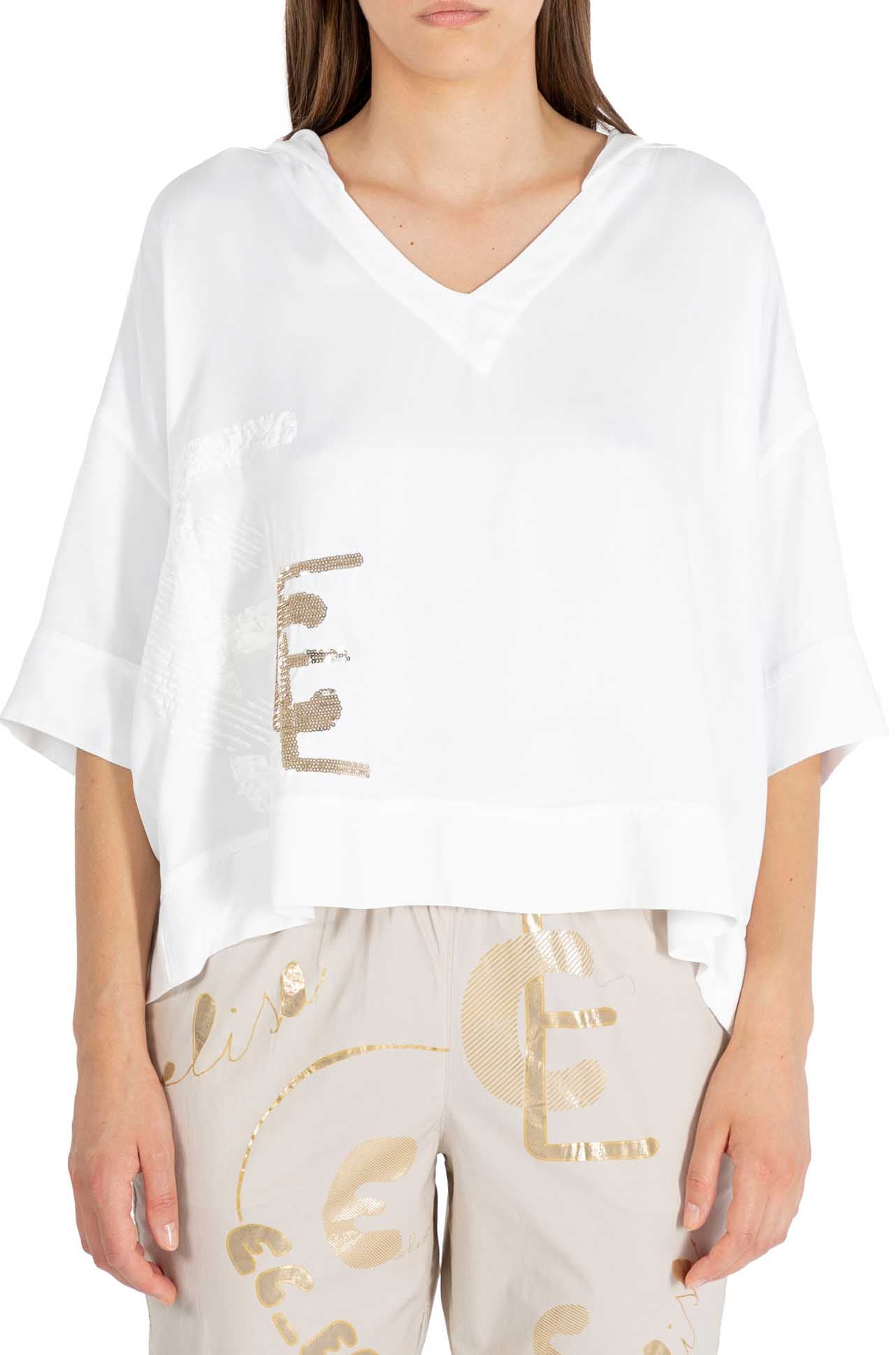 Elisa Cavaletti - Hooded Sequin Top