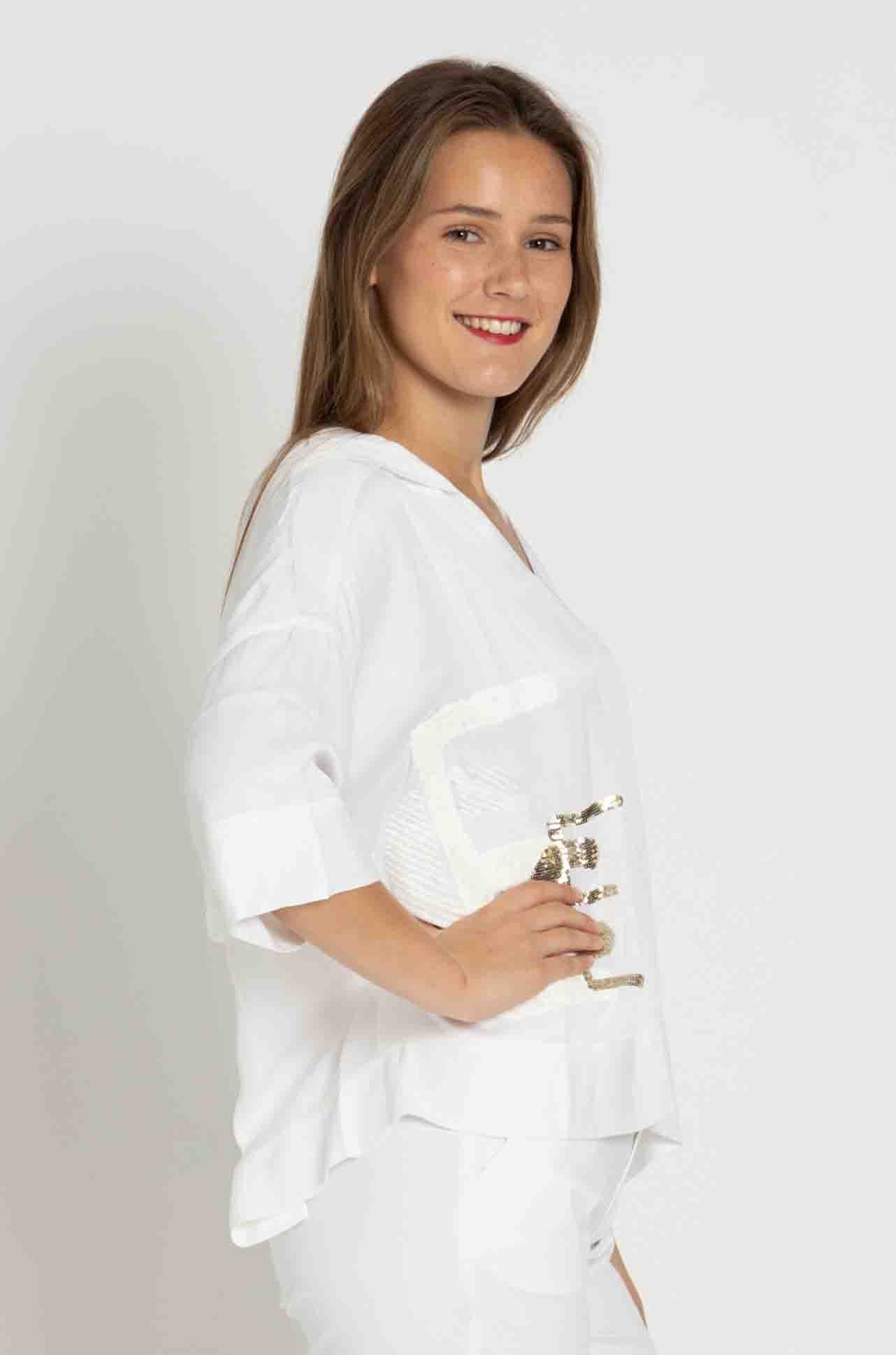 Elisa Cavaletti - Hooded Sequin Top