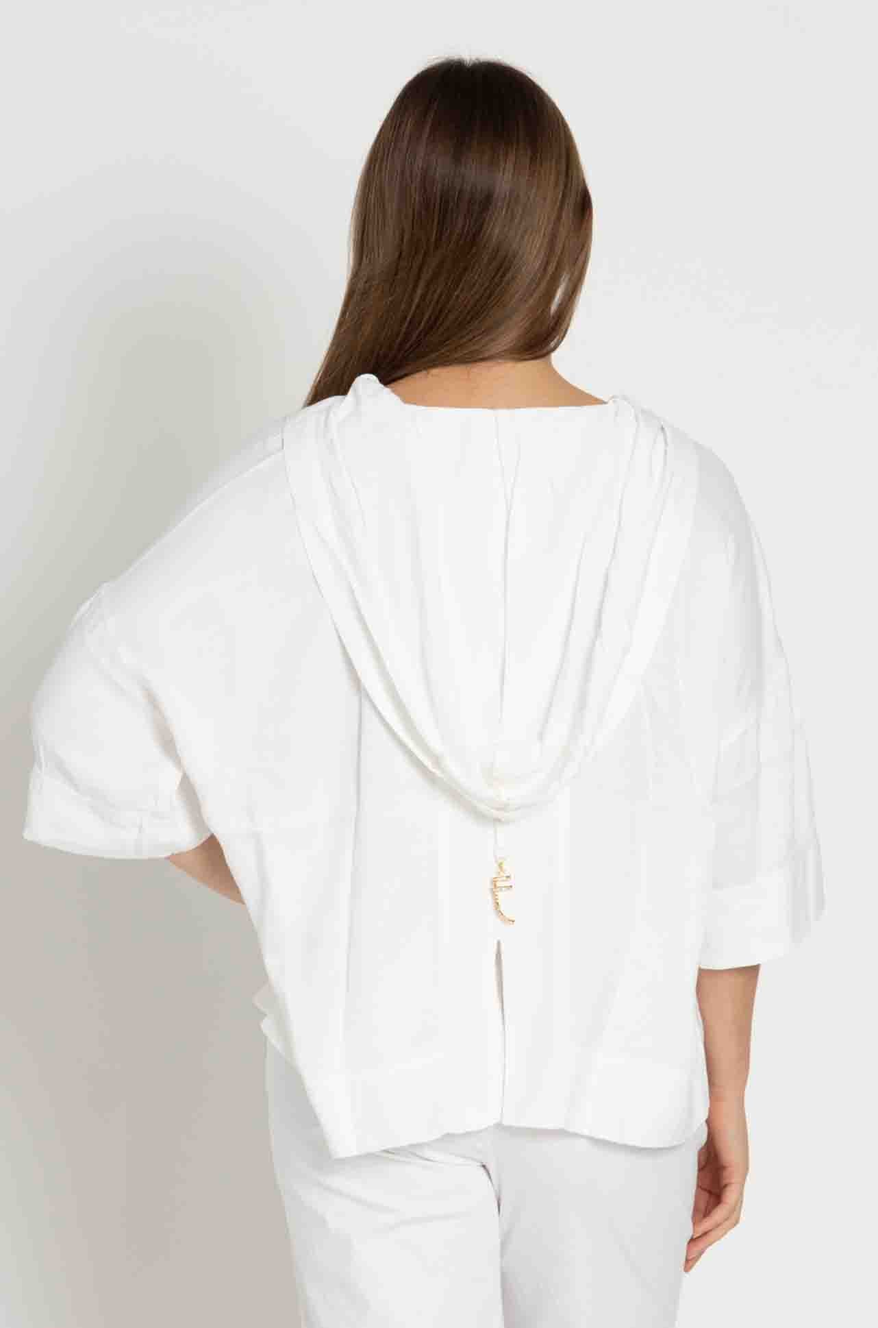 Elisa Cavaletti - Hooded Sequin Top