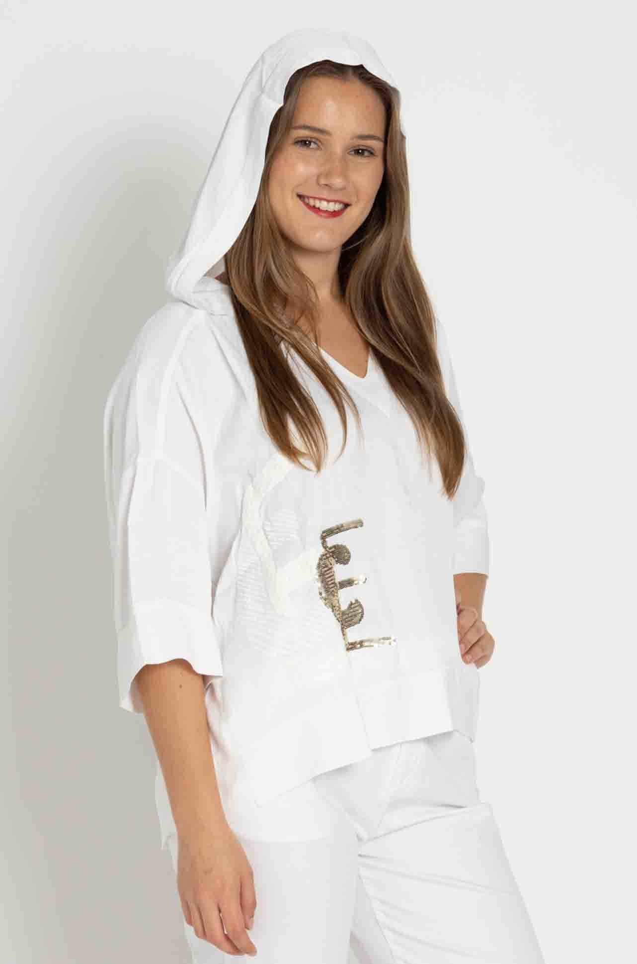Elisa Cavaletti - Hooded Sequin Top