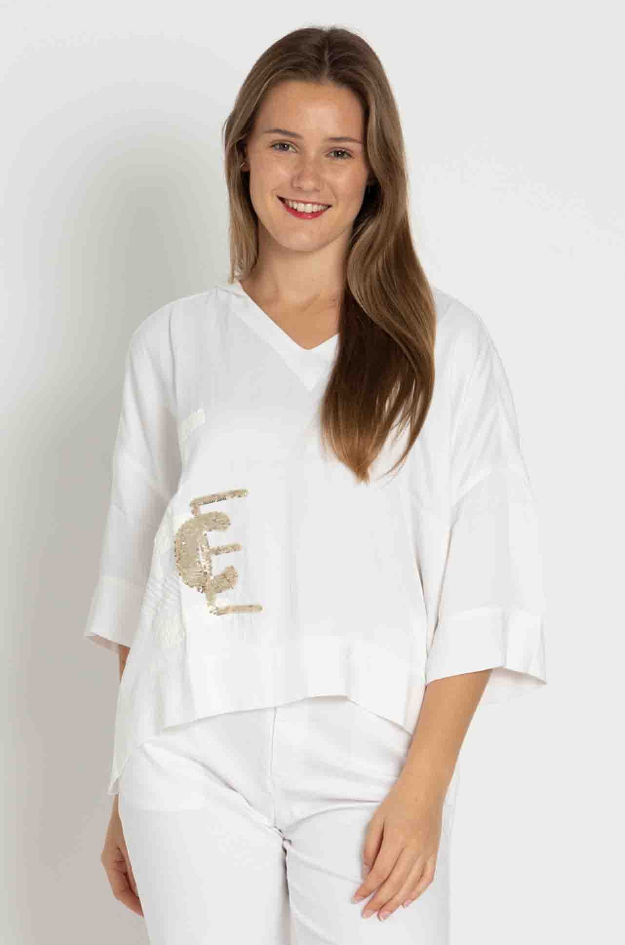 Elisa Cavaletti - Hooded Sequin Top