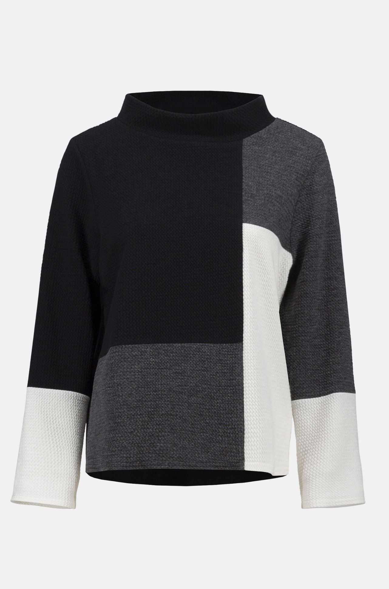 Joseph Ribkoff - Jacquard Knit Colour Block Boxy Top