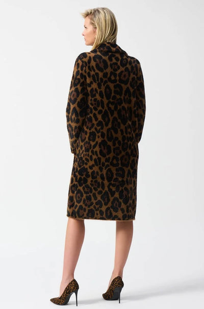 Joseph Ribkoff - Jacquard Sweater Animal Print Coat