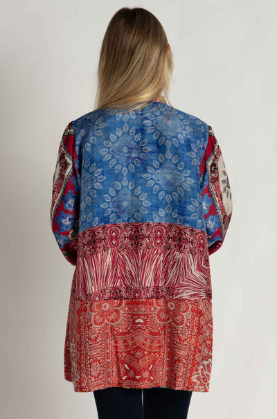 Johnny Was - Jade Reversible Kimono in Myna Scarf Print