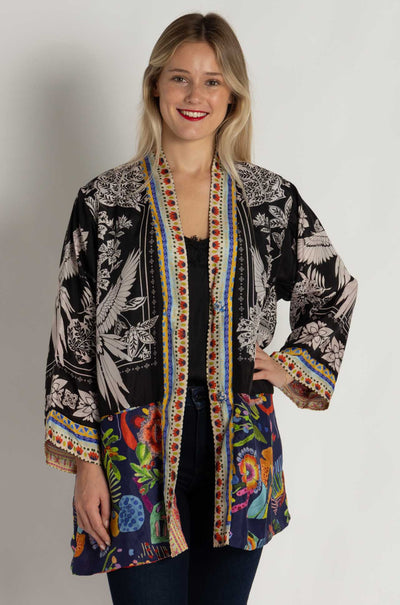 Johnny Was - Jade Reversible Kimono in Myna Scarf Print