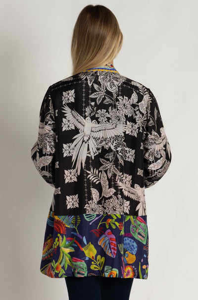 Johnny Was - Jade Reversible Kimono in Myna Scarf Print