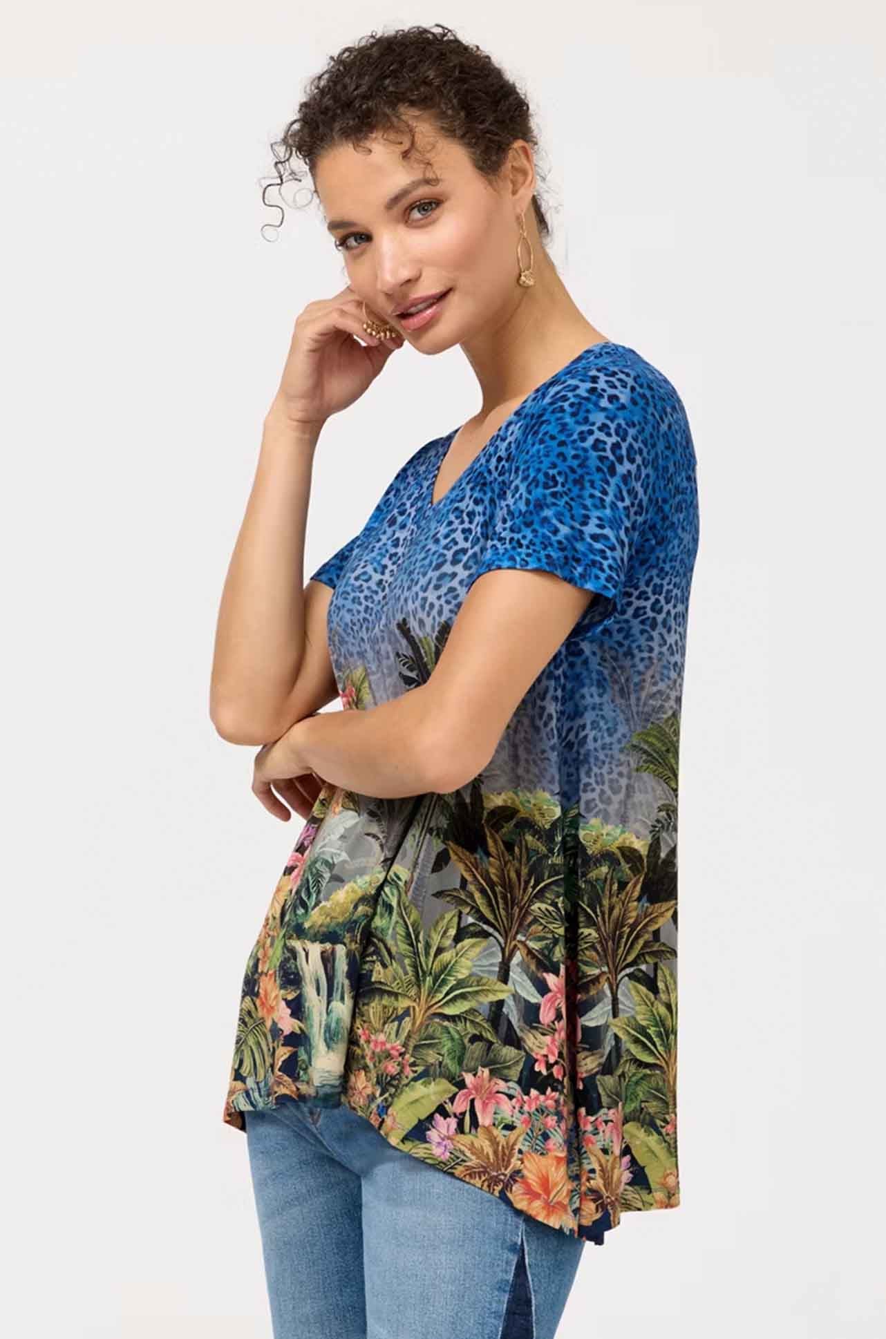 Johnny Was - The Janie Favorite Drape Tee in Meghann