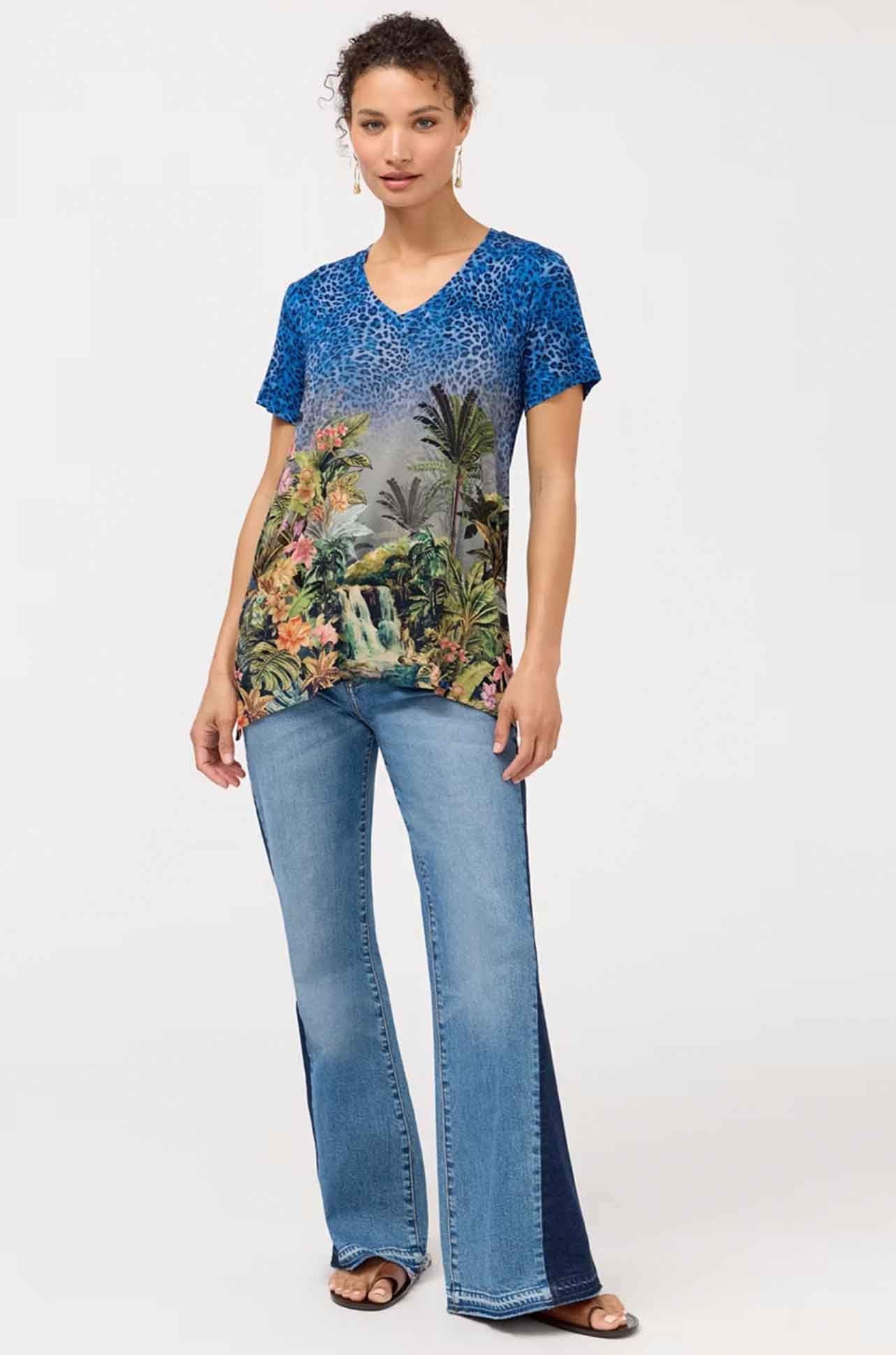 Johnny Was - The Janie Favorite Drape Tee in Meghann