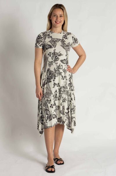Johnny Was - The Janie Favorite Short Hankerchief Hem Dress in Sydnee
