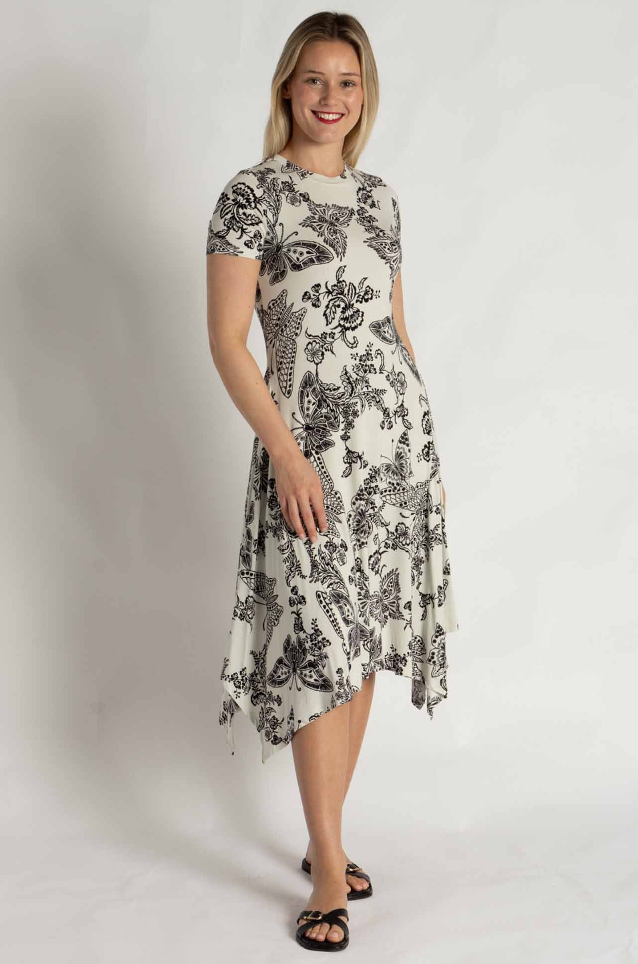 Johnny Was - The Janie Favorite Short Hankerchief Hem Dress in Sydnee