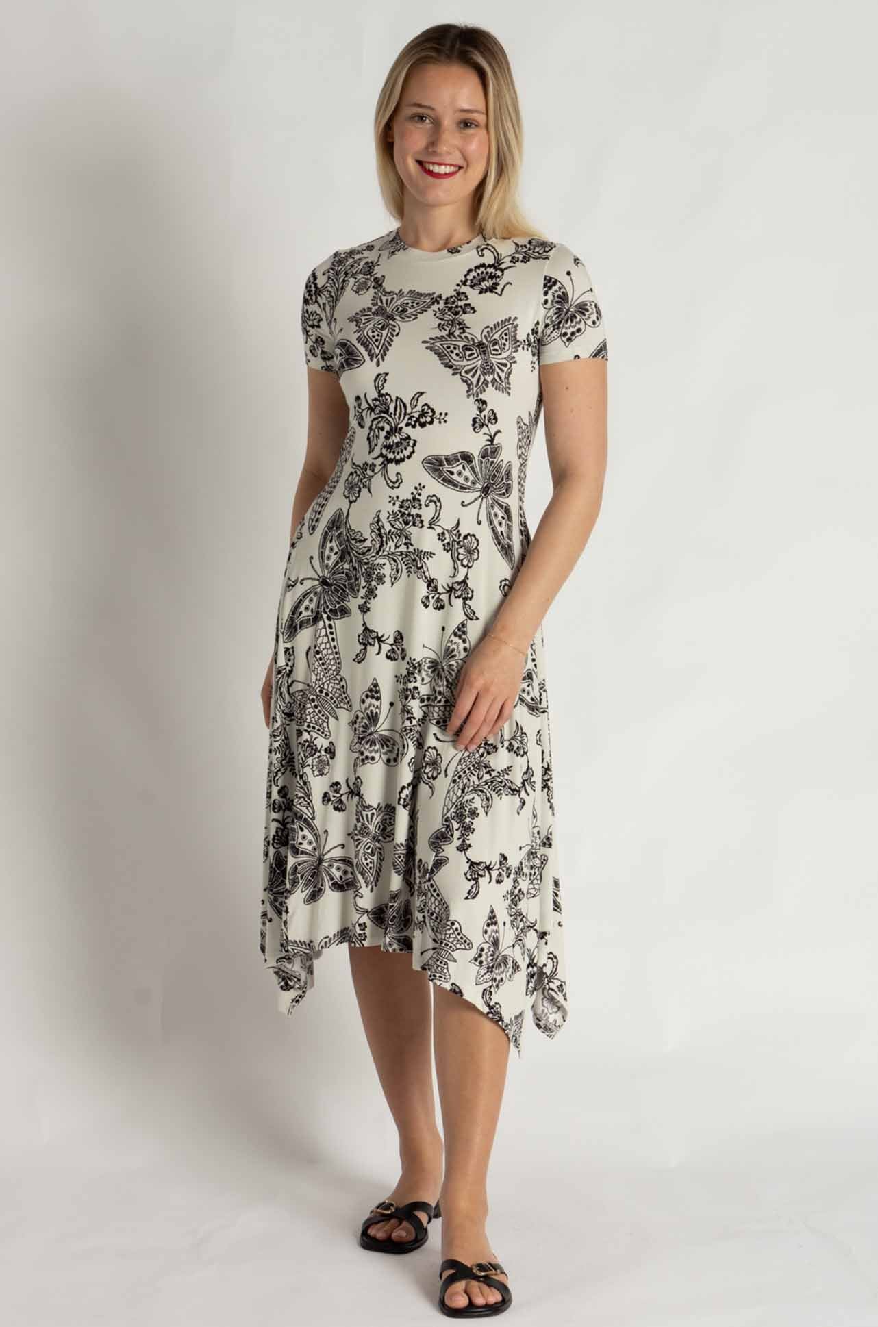 Johnny Was - The Janie Favorite Short Hankerchief Hem Dress in Sydnee