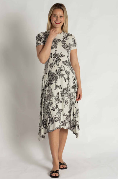 Johnny Was - The Janie Favorite Short Hankerchief Hem Dress in Sydnee