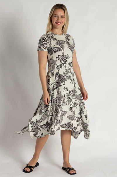 Johnny Was - The Janie Favorite Short Hankerchief Hem Dress in Sydnee