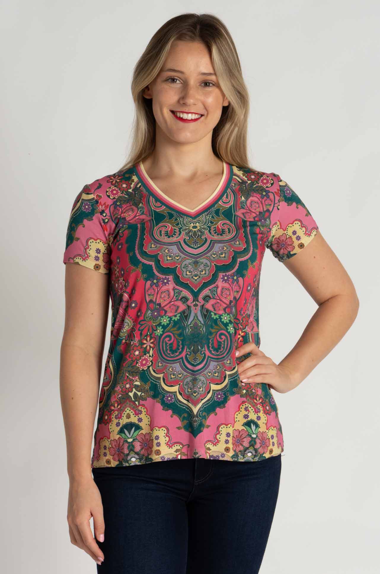 Johnny Was - The Janie Favorite S/S V-Neck Tee