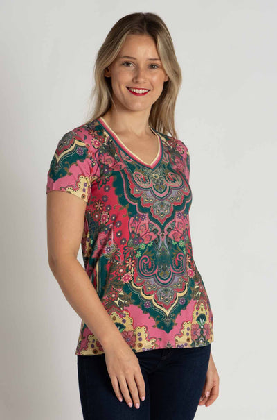 Johnny Was - The Janie Favorite S/S V-Neck Tee