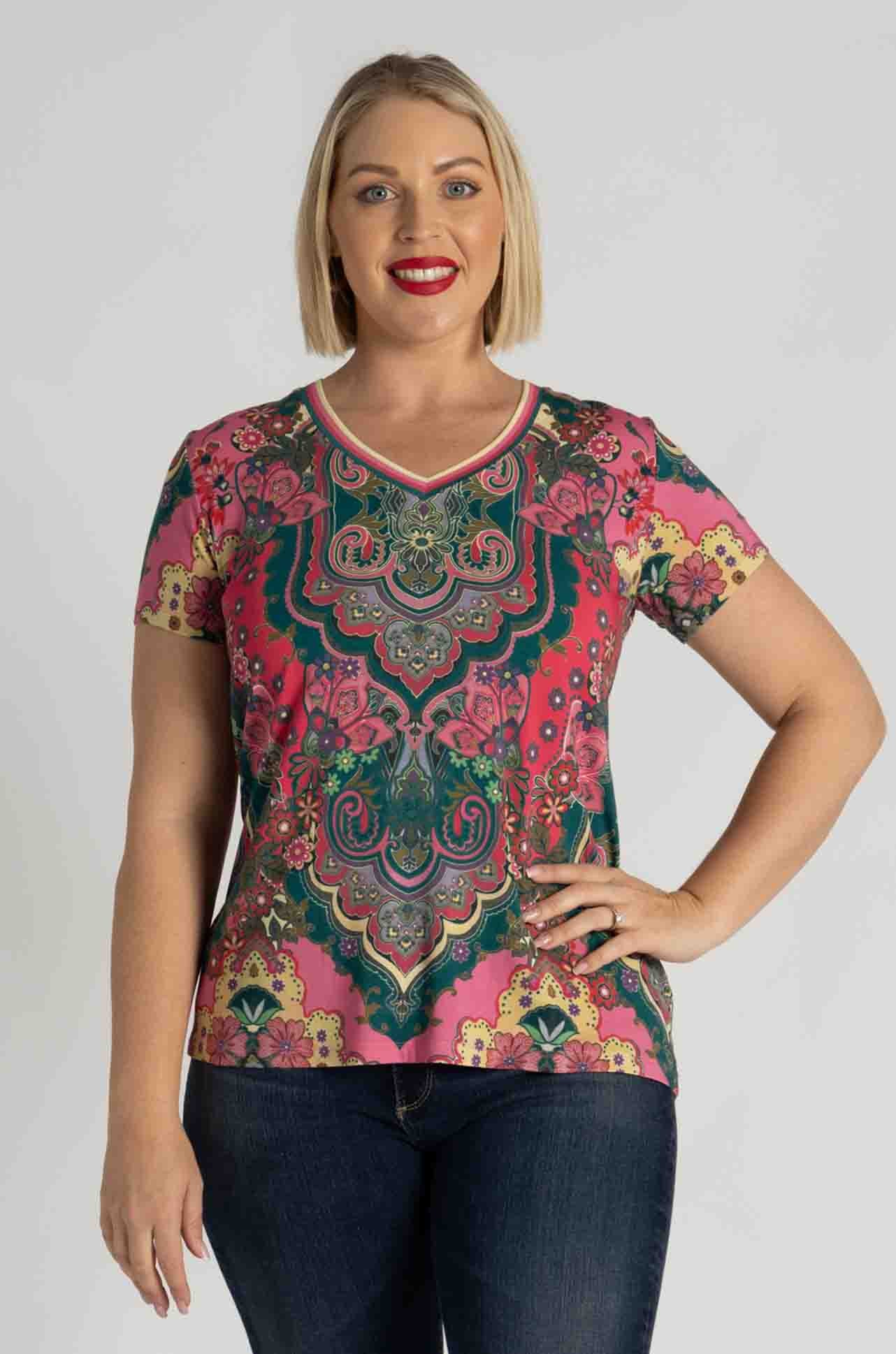 Johnny Was - The Janie Favorite S/S V-Neck Tee