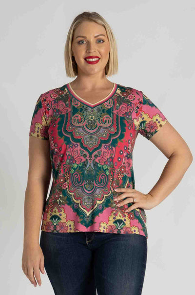 Johnny Was - The Janie Favorite S/S V-Neck Tee