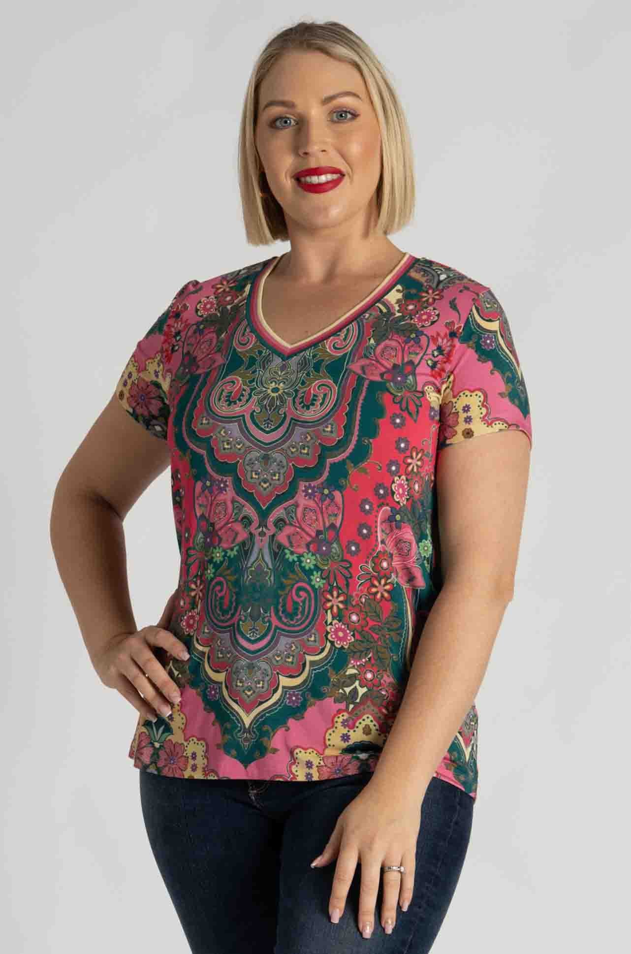 Johnny Was - The Janie Favorite S/S V-Neck Tee
