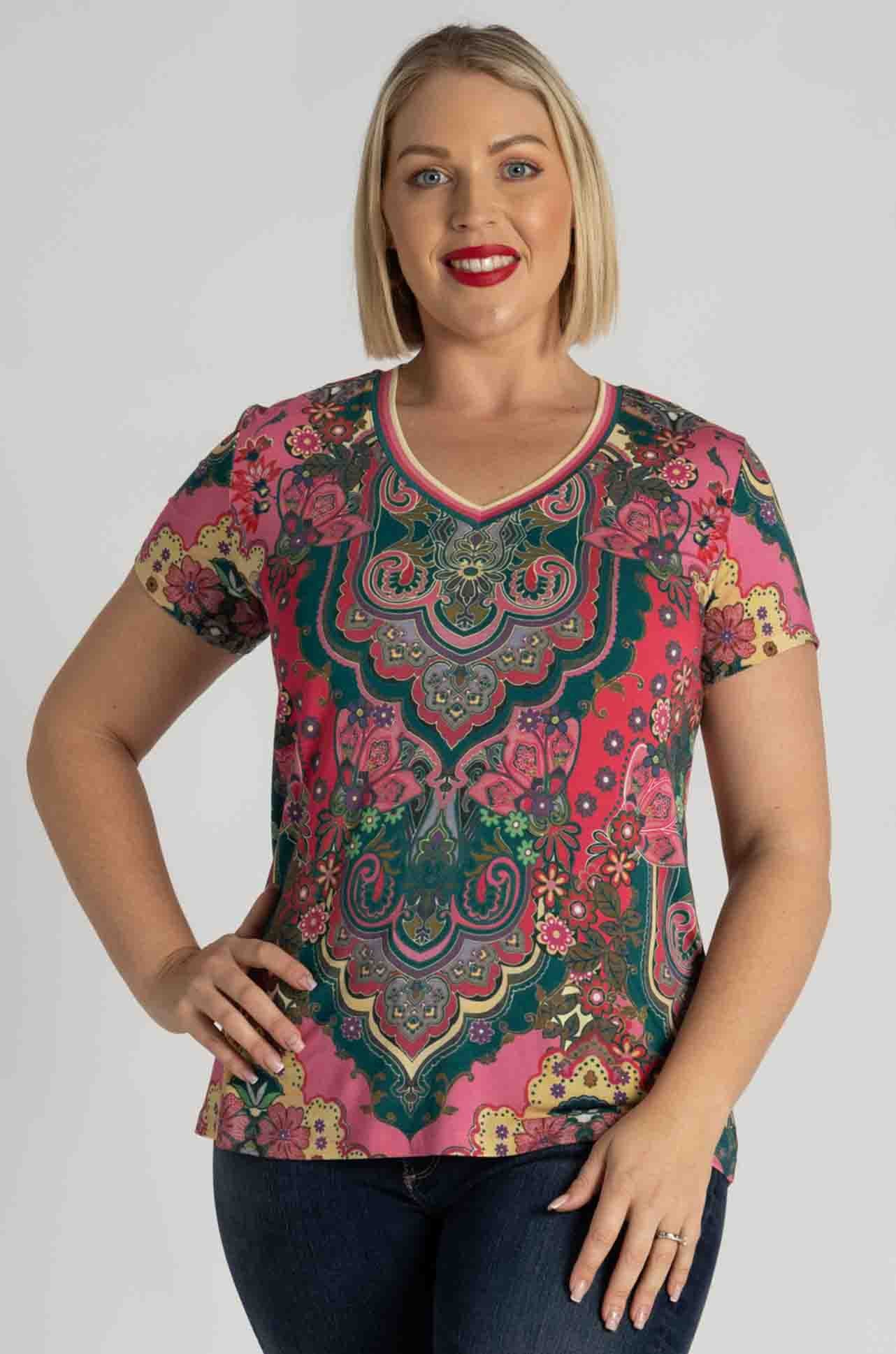Johnny Was - The Janie Favorite S/S V-Neck Tee