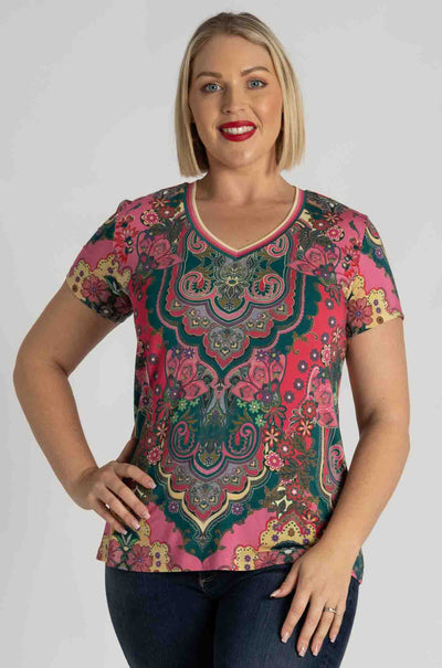 Johnny Was - The Janie Favorite S/S V-Neck Tee