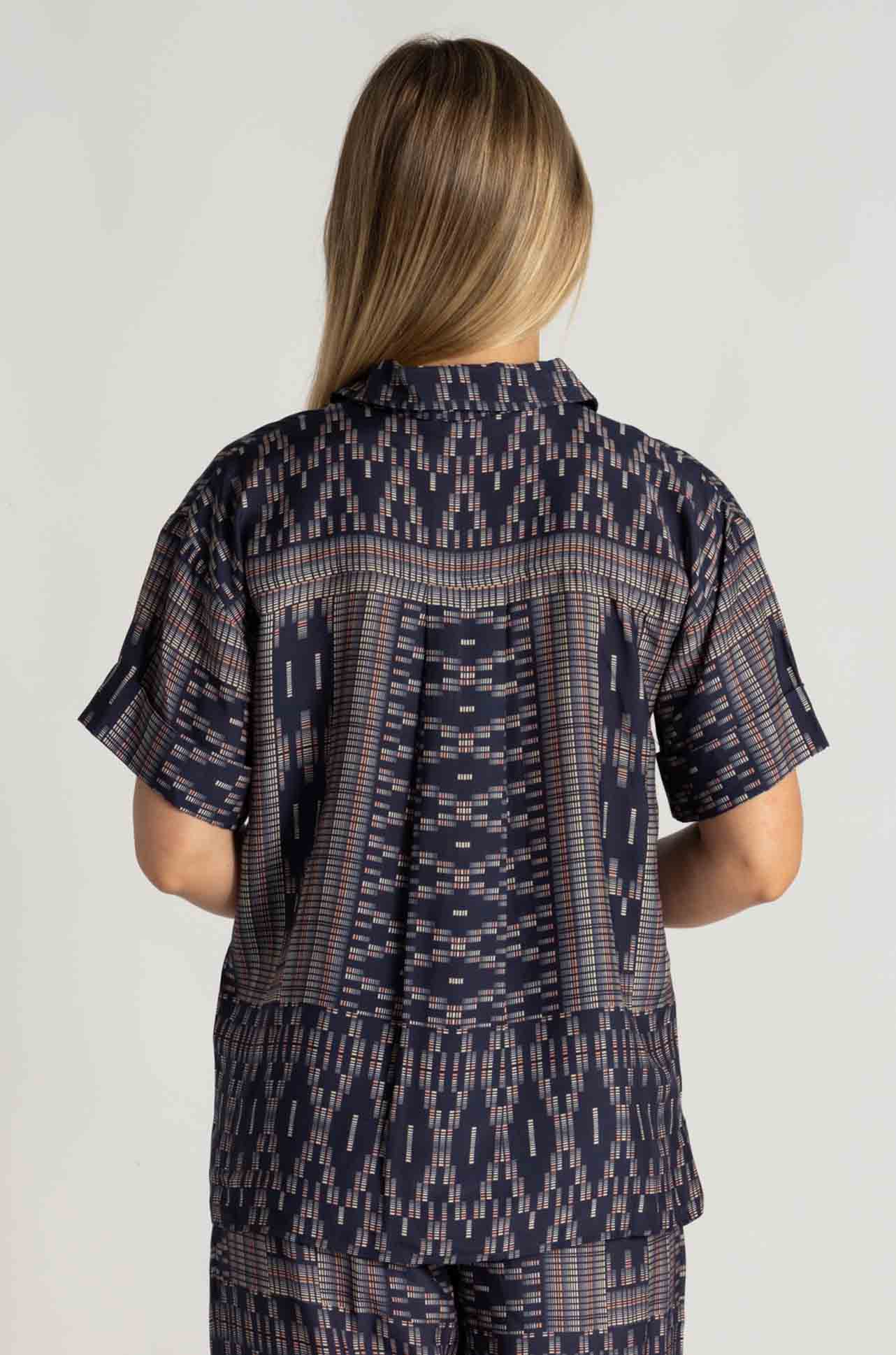 zoe kratzmann - jaunt top in midnight aztec