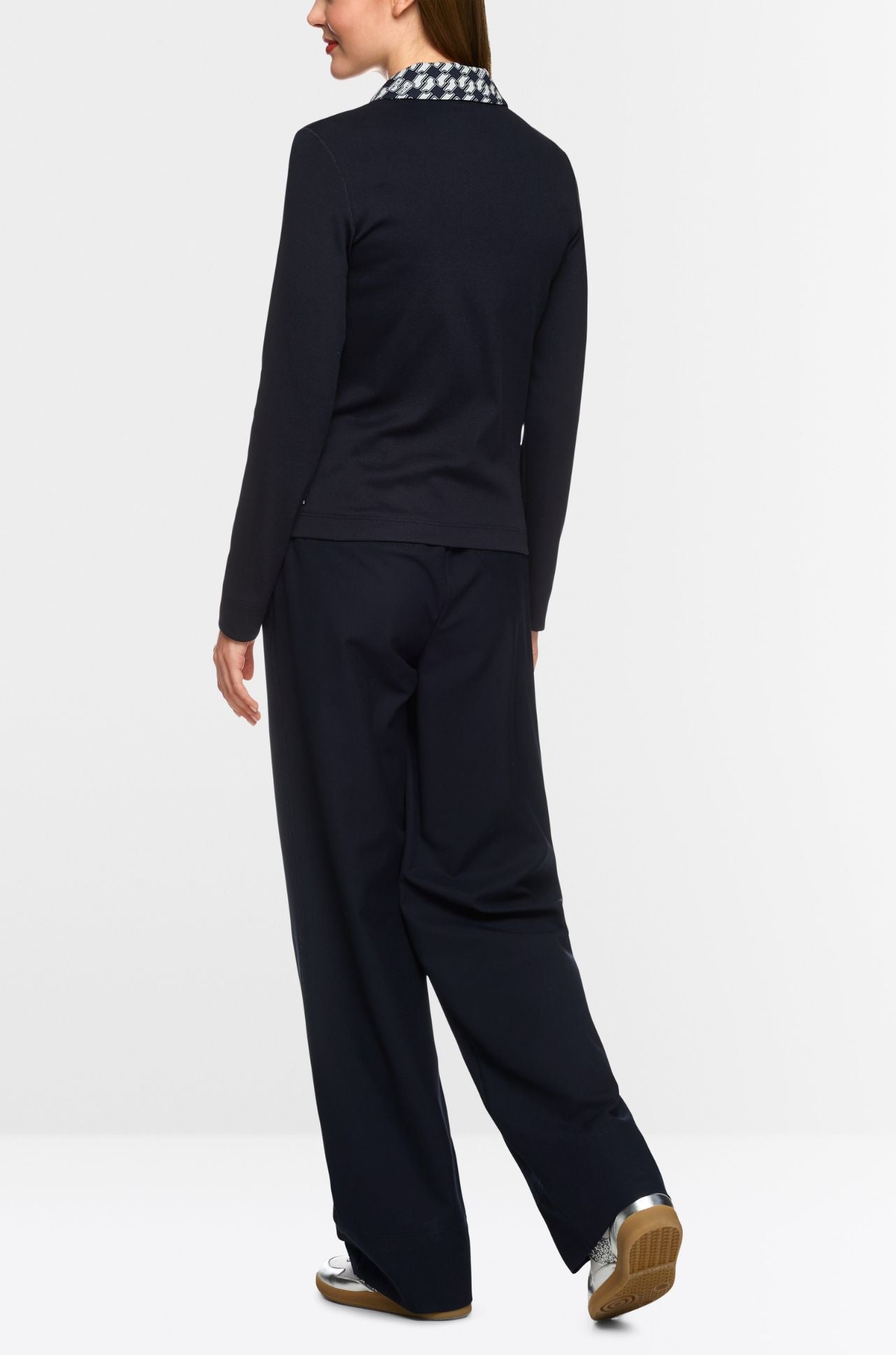 Marc Cain - Jersey Jacket with Cube Print Details