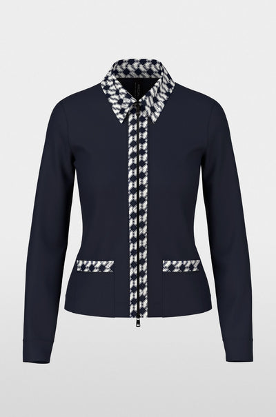 Marc Cain - Jersey Jacket with Cube Print Details