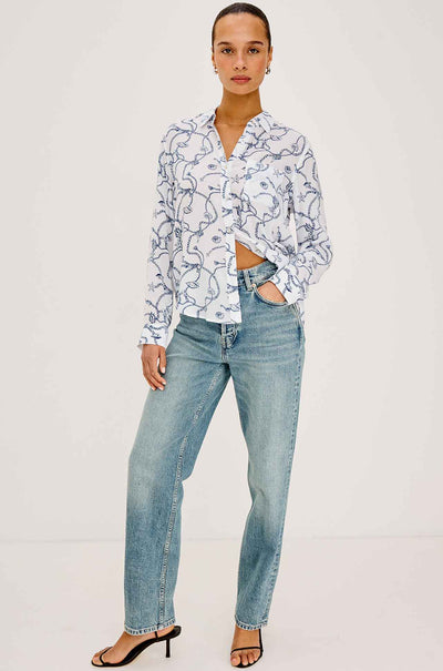 Rails - Josephine LS Button Down in Nautical Chains