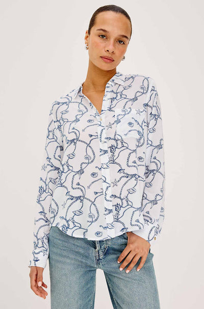 Rails - Josephine LS Button Down in Nautical Chains
