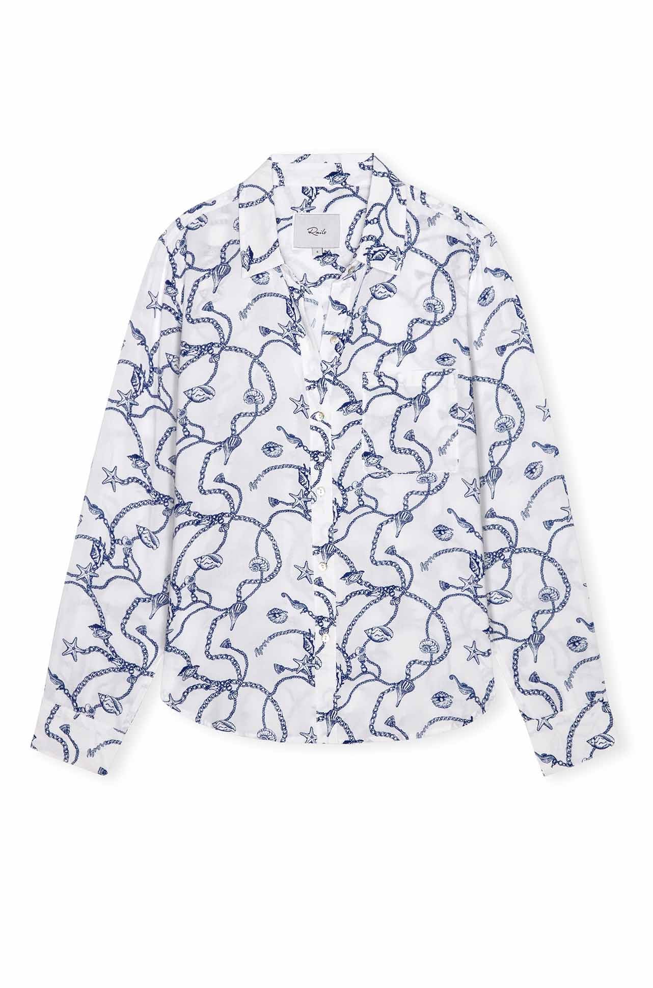 Rails - Josephine LS Button Down in Nautical Chains