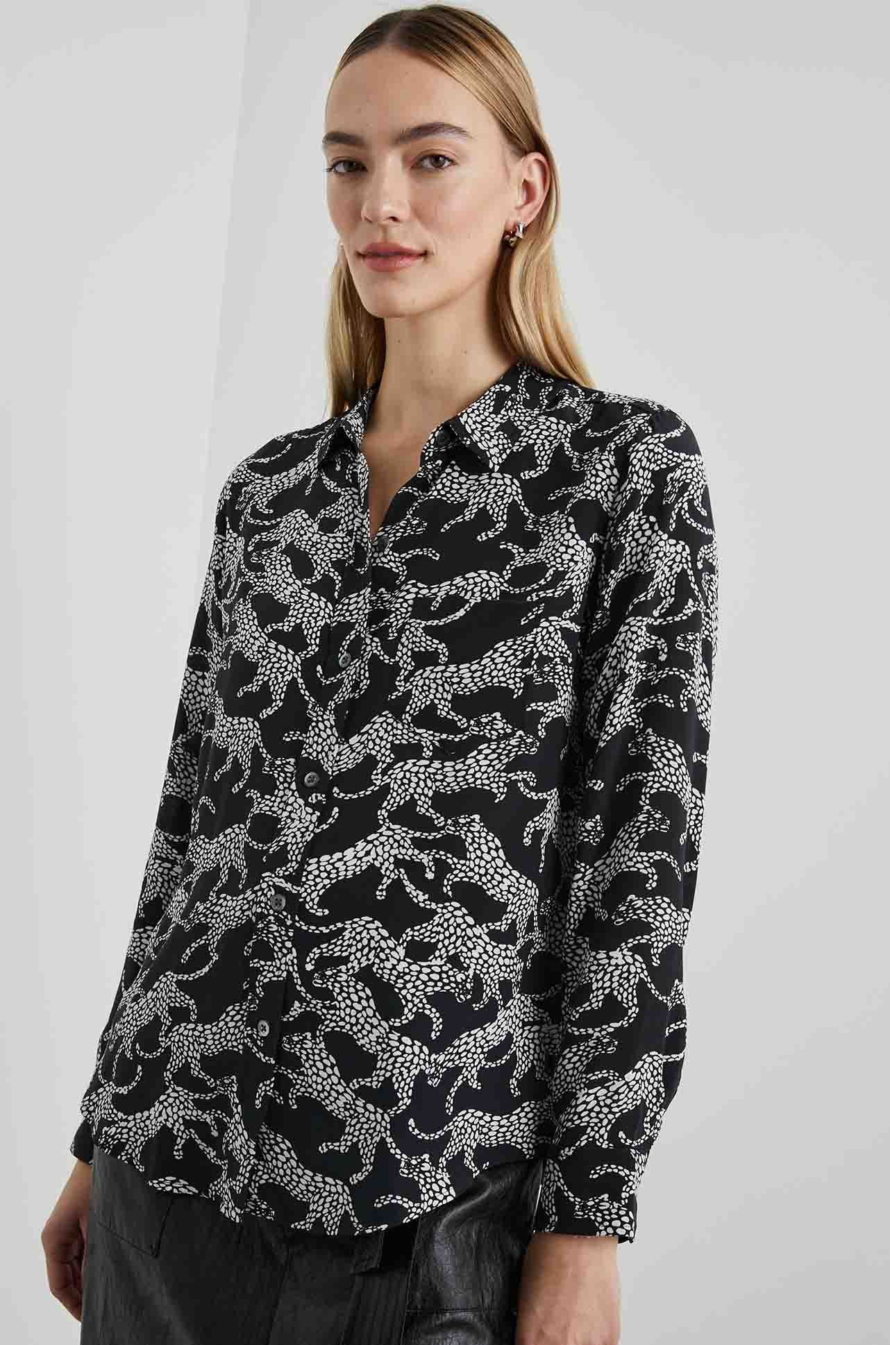Rails - Kate Shirt in Black Lynx