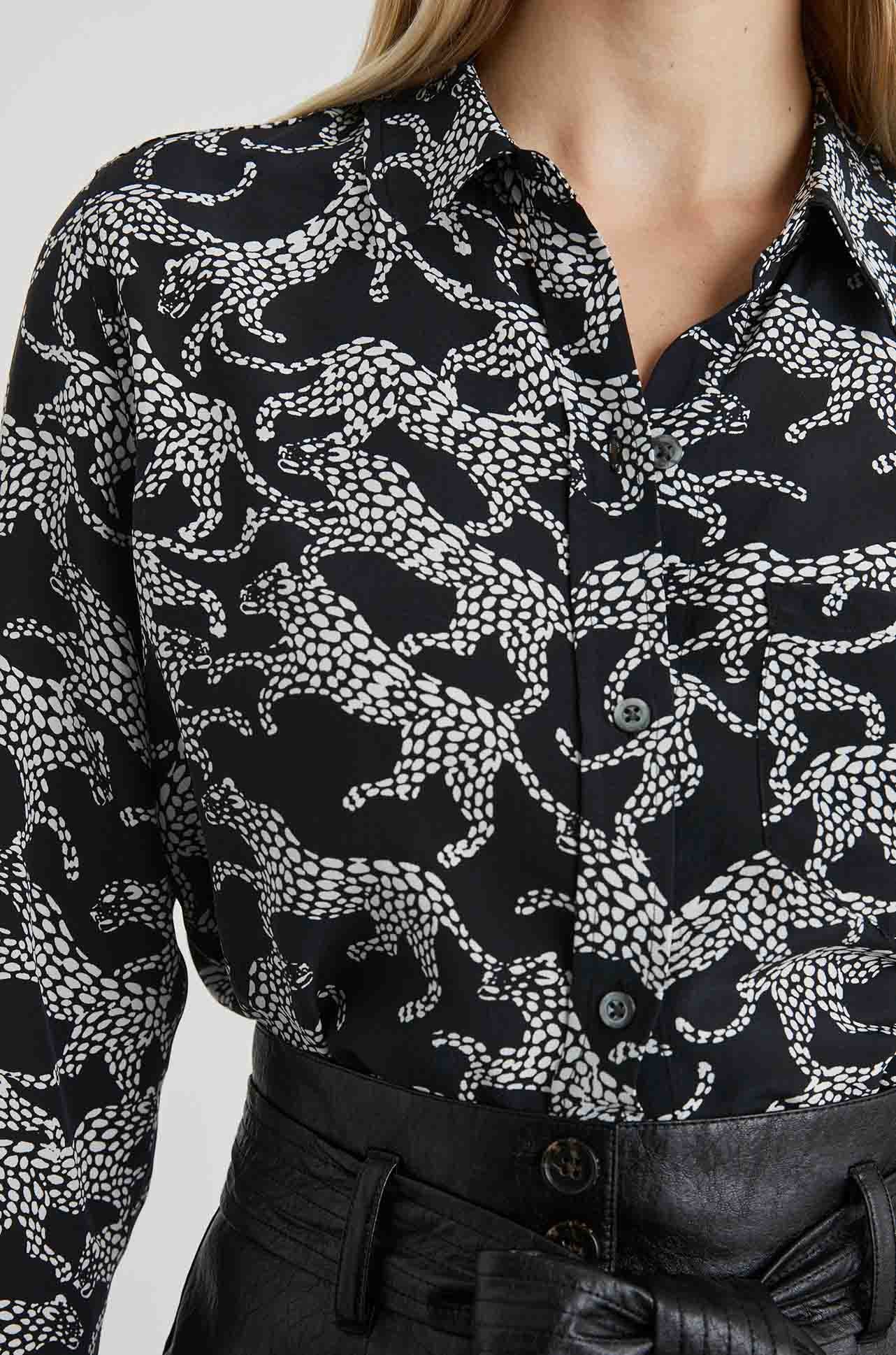 Rails - Kate Shirt in Black Lynx