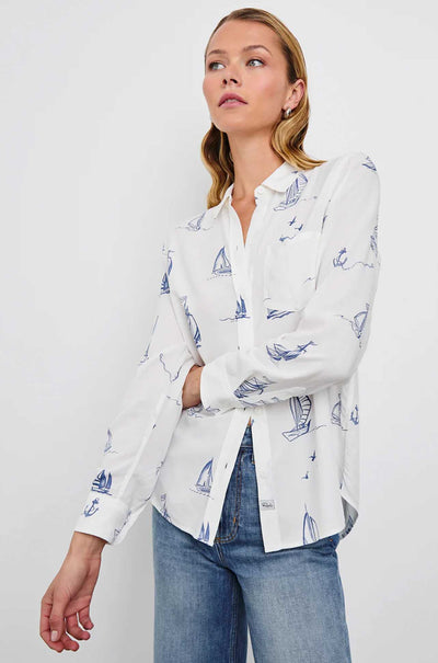 Rails - Kathryn Shirt in Sailboats