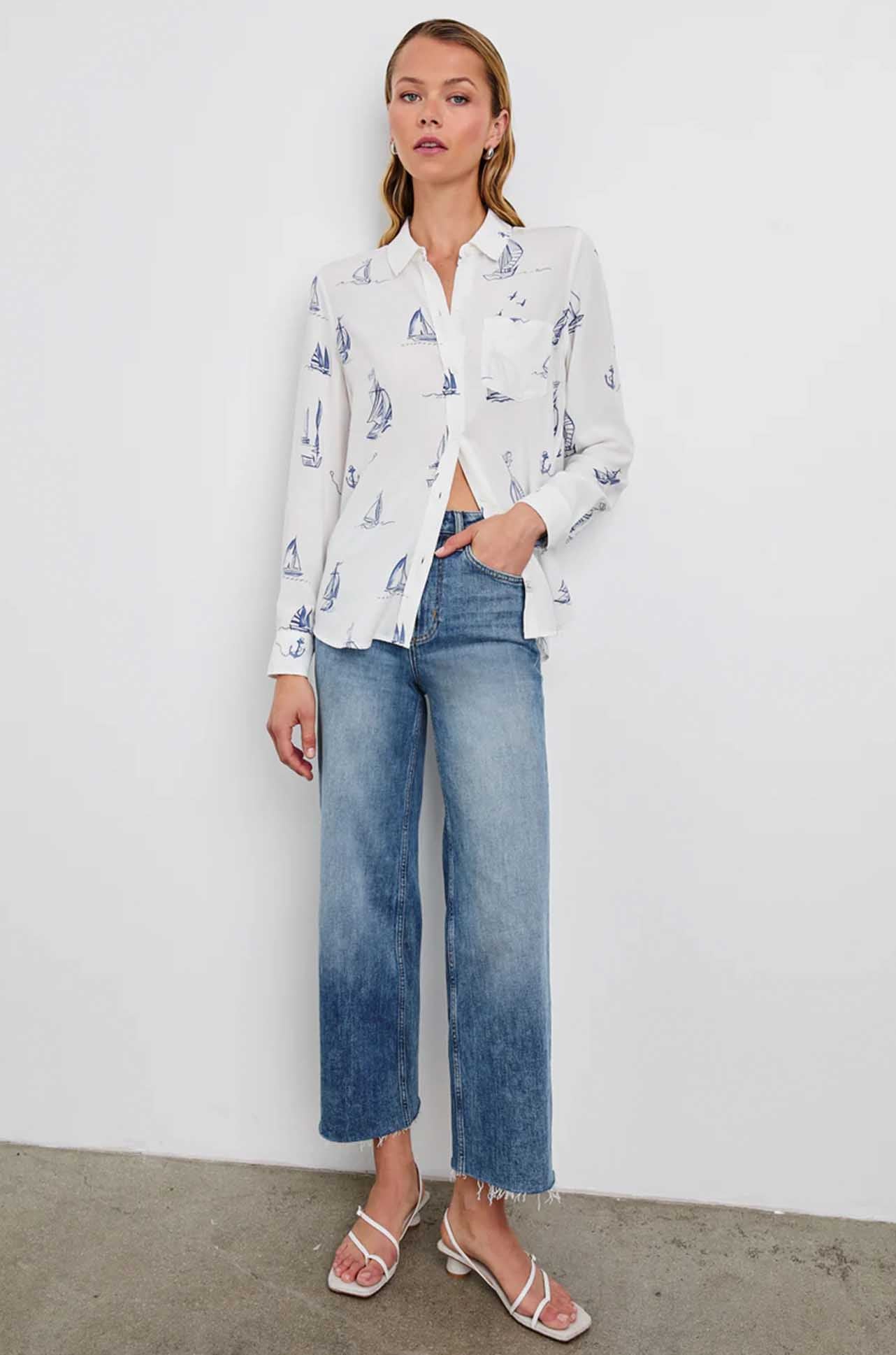 Rails - Kathryn Shirt in Sailboats