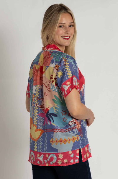 Johnny Was - Keliah Shirt in Liberty Scarf Print