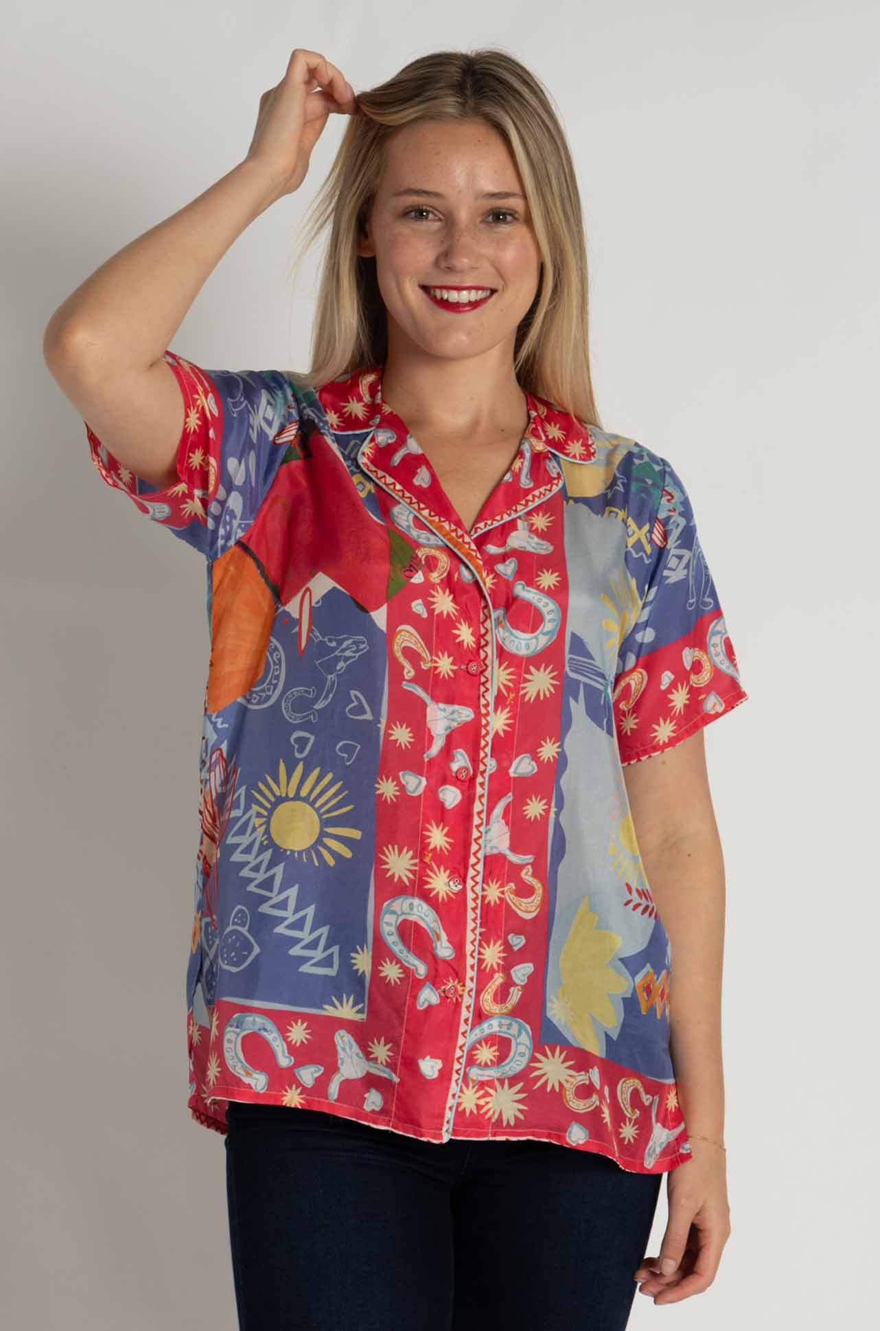 Johnny Was - Keliah Shirt in Liberty Scarf Print