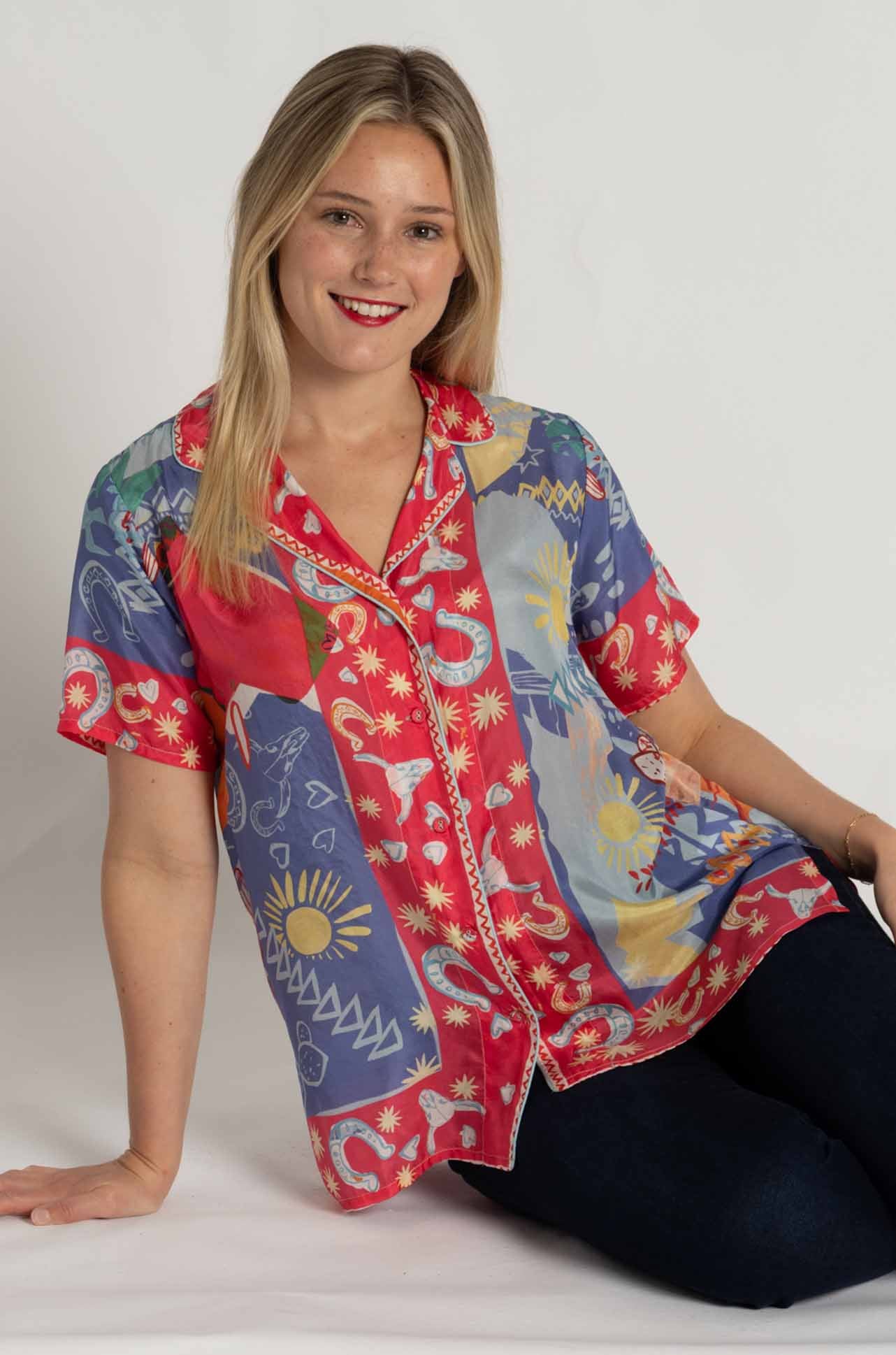 Johnny Was - Keliah Shirt in Liberty Scarf Print