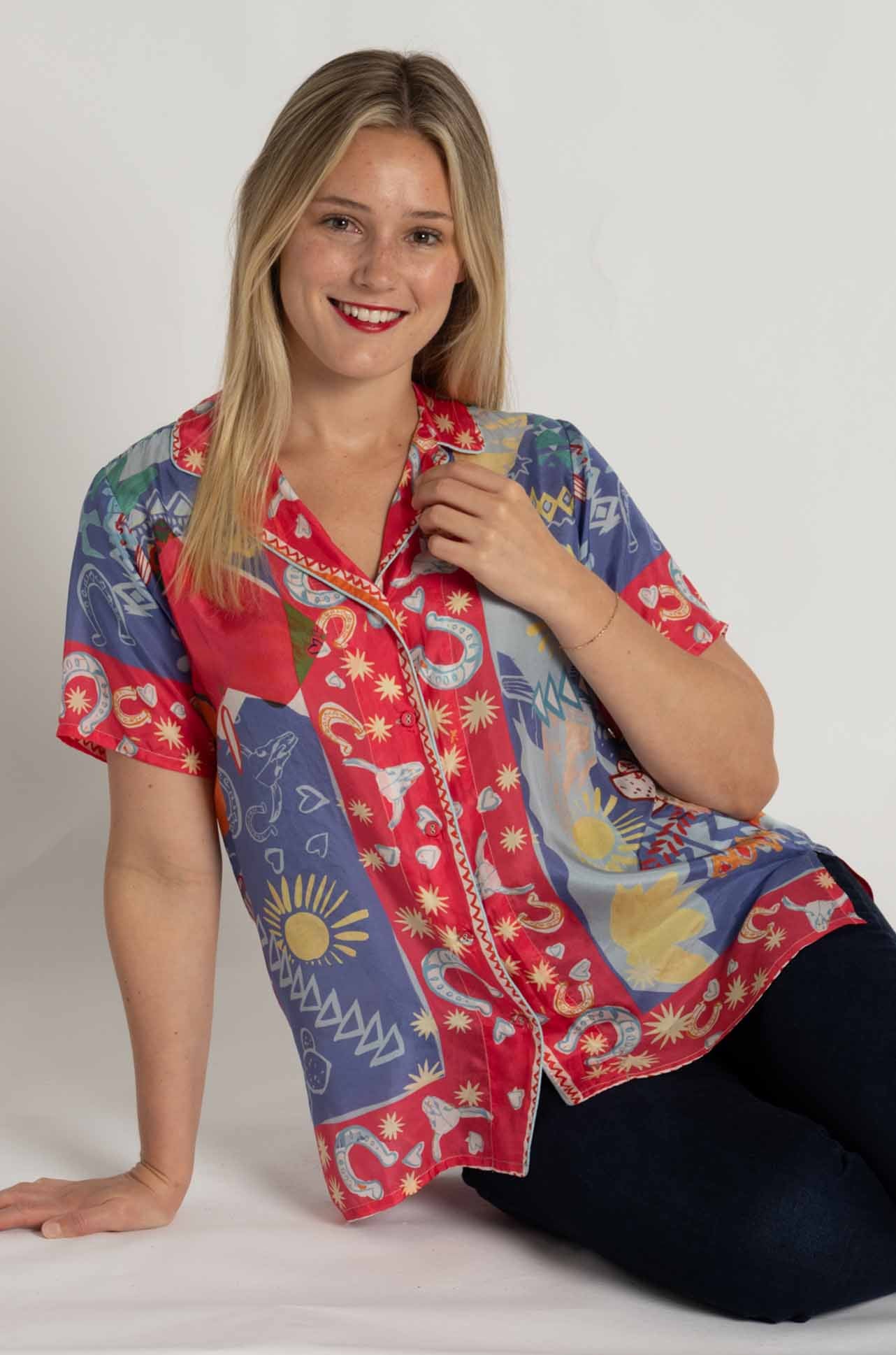 Johnny Was - Keliah Shirt in Liberty Scarf Print