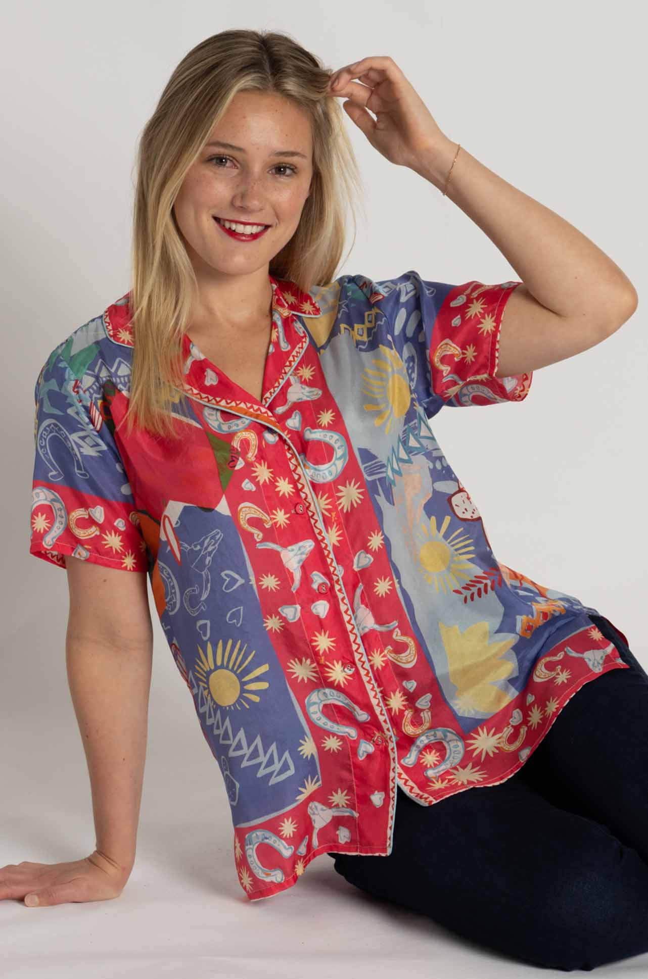 Johnny Was - Keliah Shirt in Liberty Scarf Print