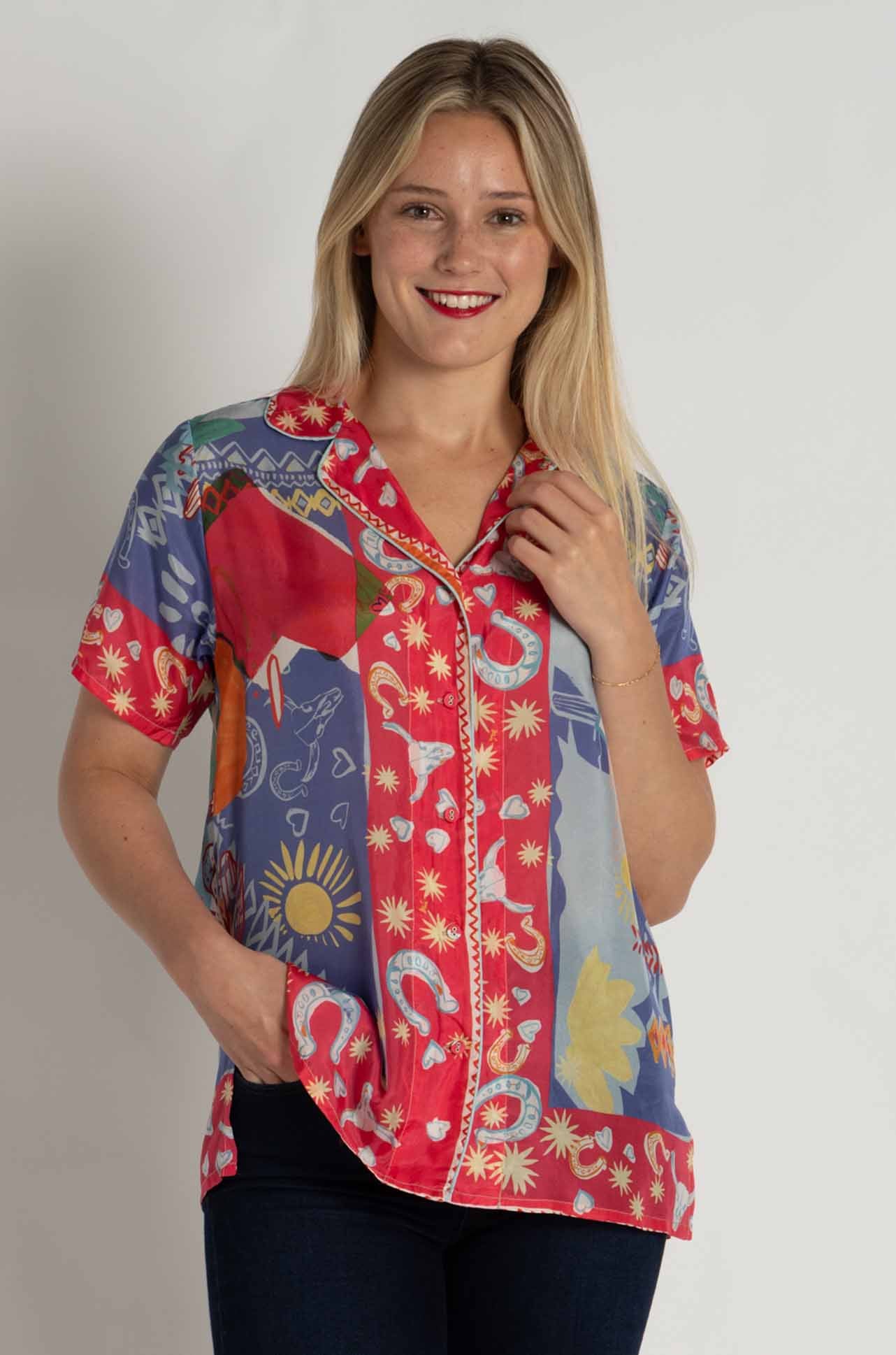 Johnny Was - Keliah Shirt in Liberty Scarf Print